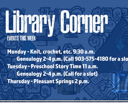 Library Corner Calendar of Events
