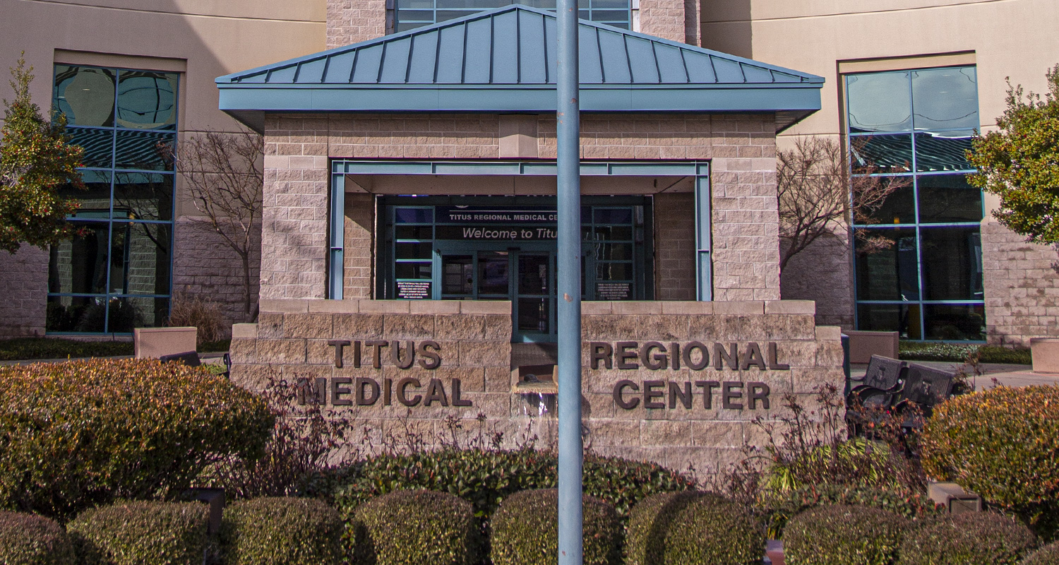 Entrance to Titus County Medical Center